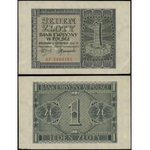 Pologne, 1 zloty, 1.08.1941