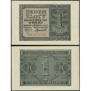Poland, 1 zloty, 1.08.1941
