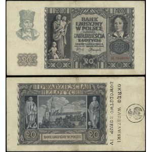 Pologne, 20 zloty, 1.03.1940
