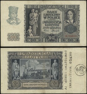 Polonia, 20 zloty, 1.03.1940