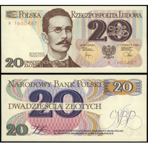 Polonia, 20 zloty, 1.06.1982