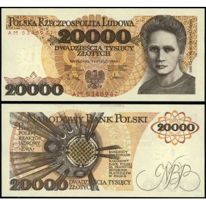 Poľsko, 20 000 PLN, 1.02.1989