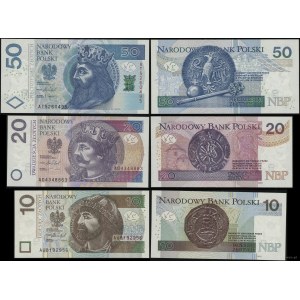 Poland, set of 3 banknotes, 2016-2017