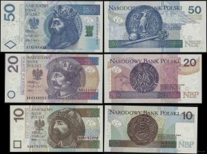 Poľsko, sada 3 bankoviek, 2016-2017