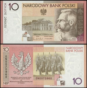 Polonia, 10 zloty, 4.06.2008