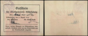 Ostpreußen, 1 Mark, 3.08.1914