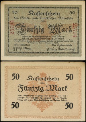 Východní Prusko, 50 marek, 1.11.1918
