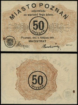 Grande Pologne, 50 fenig, 4.11.1919