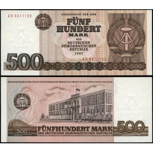 Allemagne, 500 marks, 1985