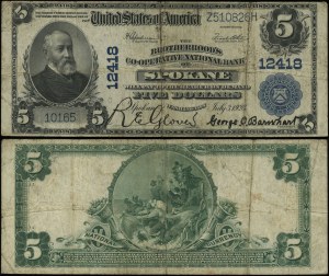 États-Unis d'Amérique (USA), 5 dollars, 3.07.1923