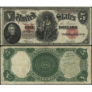 Stati Uniti d'America (USA), 5 dollari, 1907