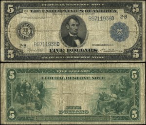 United States of America (USA), $5, 1914