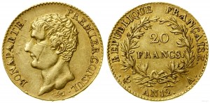 Francúzsko, 20 frankov, AN12 / A (1804), Paríž