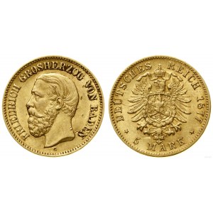 Germania, 5 marchi, 1877 G, Karlsruhe