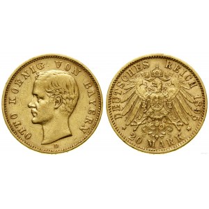 Niemcy, 20 marek, 1895 D, Monachium