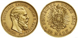 Allemagne, 10 marks, 1888 A, Berlin