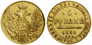 Russia, 5 rubles, 1839 СПБ АЧ, St. Petersburg