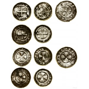 Germany, set of 5 x cross denarius, 10th/XI century.