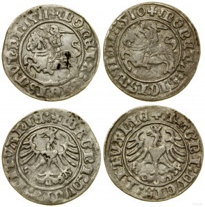 Polska, zestaw 2 półgroszy, 1510, 1511, Wilno