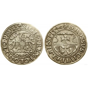 Pologne, pièce de monnaie, 1540, Elbląg