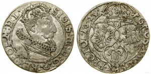 Pologne, six pence, 1624, Cracovie