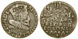 Polska, trojak, 1594, Malbork