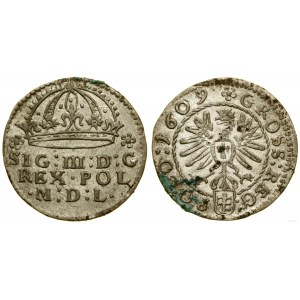 Polonia, penny, 1609, Cracovia