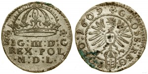 Poľsko, penny, 1609, Krakov