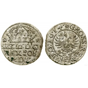 Poľsko, penny, 1614, Krakov