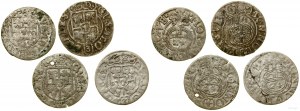 Poland, set of 4 half-tracks, 1632, 1633, 1633 and date not visible, Elbląg