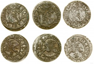 Pologne, série de 3 shillings, 3 x 1652, Vilnius