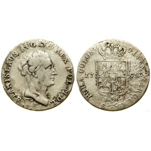 Poľsko, dva zloté (8 groszy), 1792 EB, Varšava