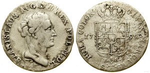 Poland, two-zloty (8 groszy), 1792 EB, Warsaw