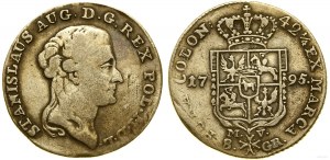 Poľsko, dva zloté (8 groszy), 1795 MV, Varšava