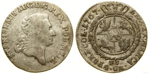 Polonia, zloty (4 grosze), 1767 FS, Varsavia