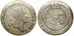 Poľsko, zlotý (4 groše), 1777 EB, Varšava