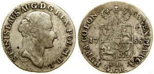 Pologne, zloty (4 grosze), 1788 EB, Varsovie