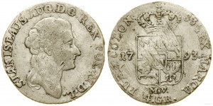 Pologne, zloty (4 grosze), 1793 MV, Varsovie