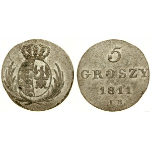 Poľsko, 5 groszy, 1811 IB, Varšava