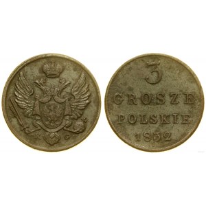 Poland, 3 Polish grosze, 1832 KG, Warsaw