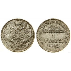 Polska, 15 kopiejek = 1 złoty, 1839 MW, Warszawa