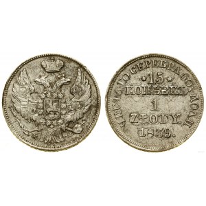 Polonia, 15 copechi = 1 zloty, 1839 MW, Varsavia
