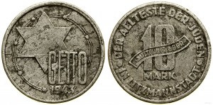 Ghetto Lodž (1941-1943), 10 značek, 1943, Lodž