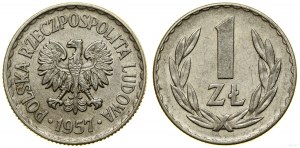 Polen, 1 Zloty, 1957, Warschau