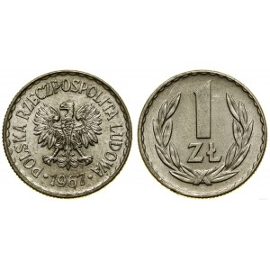 Polska, 1 złoty, 1967, Warszawa