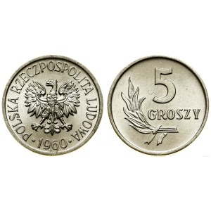 Polsko, 5 groszy, 1960, Varšava