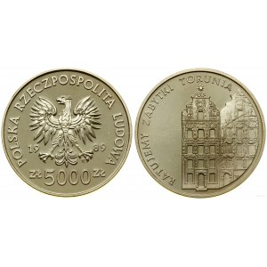 Polsko, 5 000 PLN, 1989, Varšava