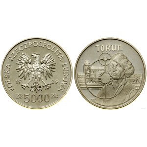 Poland, 5,000 zloty, 1989, Warsaw