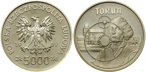 Pologne, 5.000 PLN, 1989, Varsovie