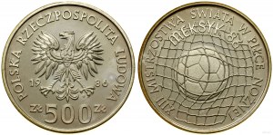 Pologne, 500 zlotys, 1986, Varsovie
